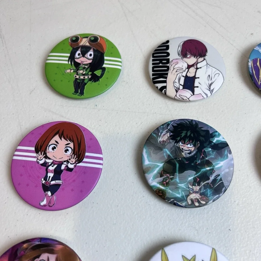 My Hero Academia‎ Japanese Anime Pin Badge Lot Of 20 Animation 2.25